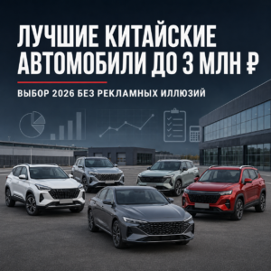 Лучшие китайские автомобили до 3 млн рублей в 2026 году
